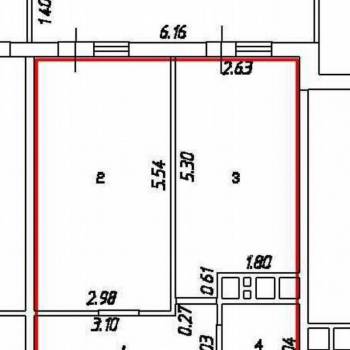 Продается 1-комнатная квартира, 52 м²