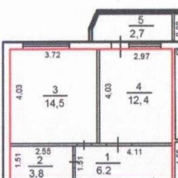 Продается 1-комнатная квартира, 39 м²