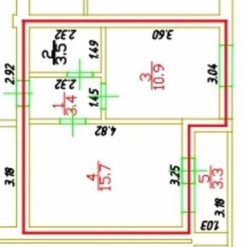 Продается 1-комнатная квартира, 35 м²