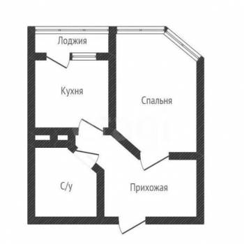 Продается 1-комнатная квартира, 30,9 м²