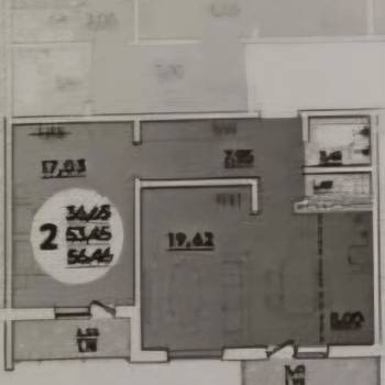 Продается 1-комнатная квартира, 56 м²
