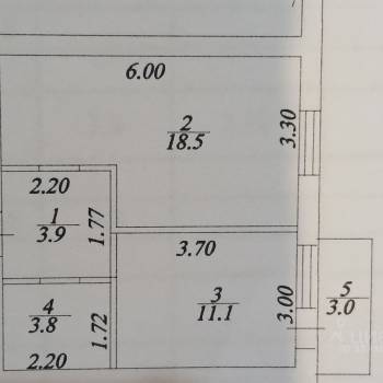 Продается 1-комнатная квартира, 40,3 м²