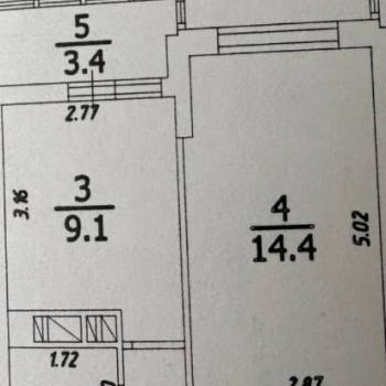 Продается 1-комнатная квартира, 36,8 м²