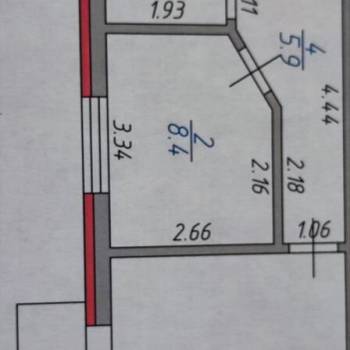 Продается 1-комнатная квартира, 35 м²