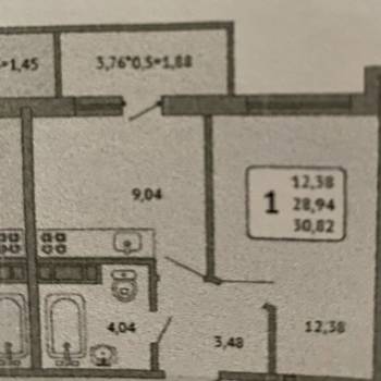 Сдается 1-комнатная квартира, 30 м²