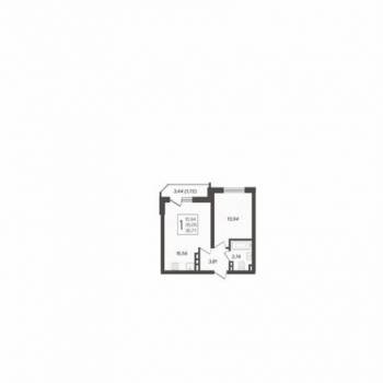 Продается 1-комнатная квартира, 38 м²