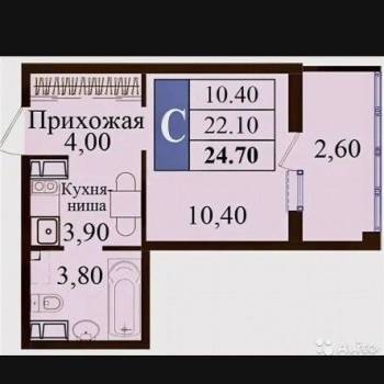 Сдается 1-комнатная квартира, 28 м²