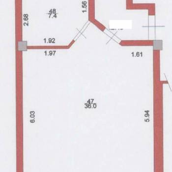 Продается 1-комнатная квартира, 43,3 м²