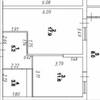 Продается 1-комнатная квартира, 22,5 м²