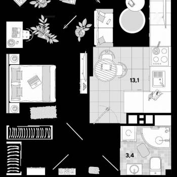 Сдается 1-комнатная квартира, 37 м²