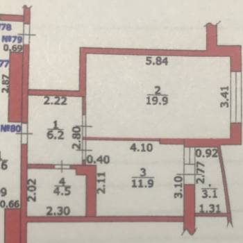 Сдается 1-комнатная квартира, 45,6 м²