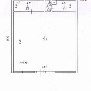 Продается Нежилое помещение, 90 м²