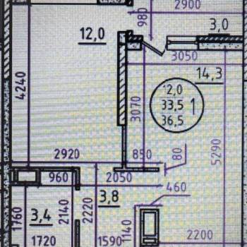 Сдается 1-комнатная квартира, 36,5 м²