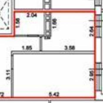 Продается 1-комнатная квартира, 43,3 м²