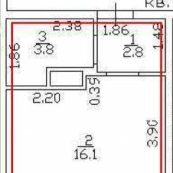 Сдается 1-комнатная квартира, 27 м²