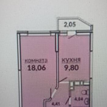 Продается 1-комнатная квартира, 38 м²