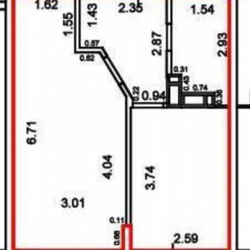 Продается 1-комнатная квартира, 36,4 м²