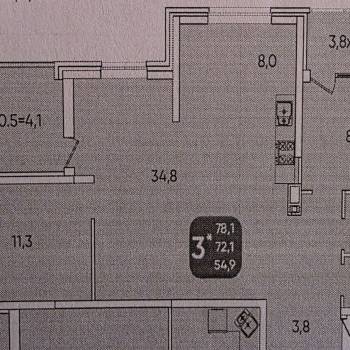 Сдается Многокомнатная квартира, 78,1 м²