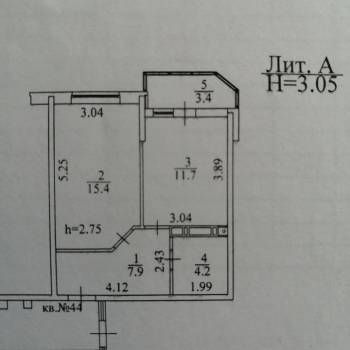 Сдается 1-комнатная квартира, 40 м²