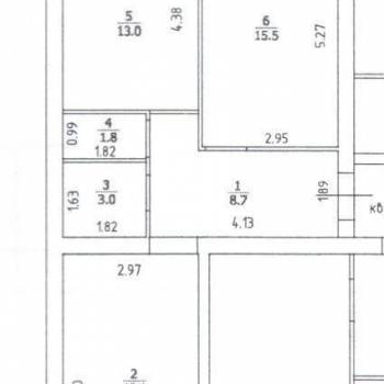 Продается 2-х комнатная квартира, 63,4 м²