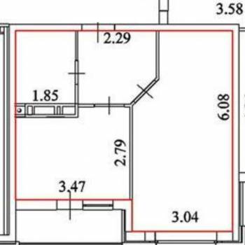Продается 1-комнатная квартира, 38 м²