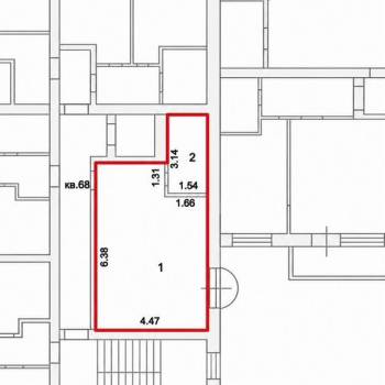 Продается 1-комнатная квартира, 31,1 м²