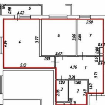 Продается 2-х комнатная квартира, 61,1 м²