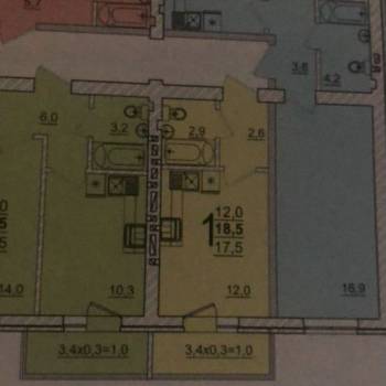 Продается 1-комнатная квартира, 18,5 м²