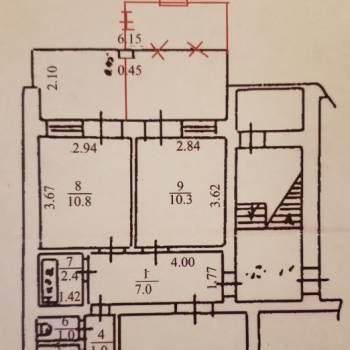 Продается 3-х комнатная квартира, 72 м²