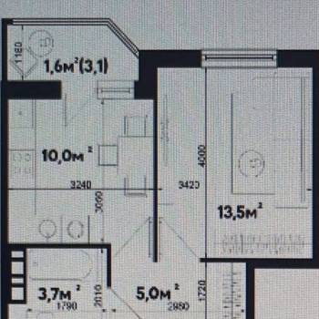 Сдается 1-комнатная квартира, 33,8 м²