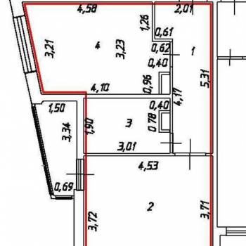 Продается 1-комнатная квартира, 44 м²