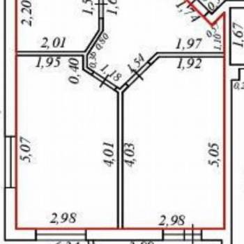 Продается 2-х комнатная квартира, 55 м²