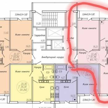 Продается 2-х комнатная квартира, 62 м²