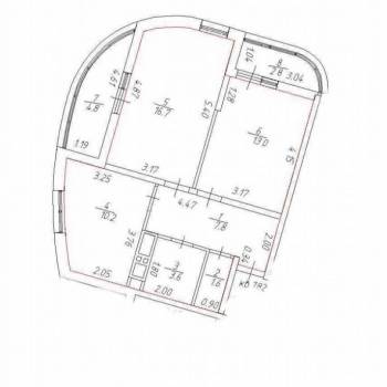 Сдается 2-х комнатная квартира, 52,9 м²
