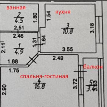 Сдается 1-комнатная квартира, 37 м²