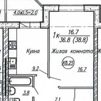 Сдается 1-комнатная квартира, 38 м²