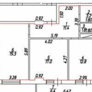 Продается 2-х комнатная квартира, 65,5 м²