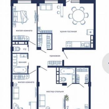 Продается Многокомнатная квартира, 113,1 м²