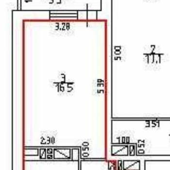 Продается 1-комнатная квартира, 25,4 м²