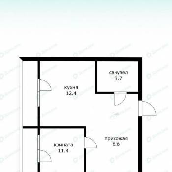 Продается 1-комнатная квартира, 37 м²