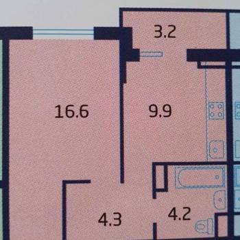 Продается 1-комнатная квартира, 36,6 м²