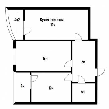 Продается 2-х комнатная квартира, 58 м²