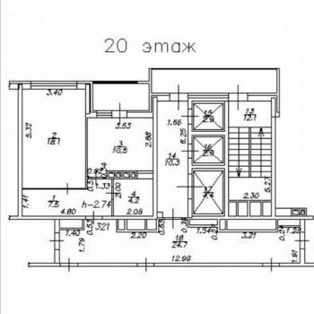 Продается 1-комнатная квартира, 40,3 м²