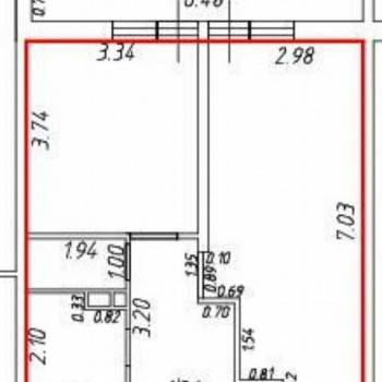Продается 1-комнатная квартира, 55 м²