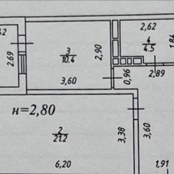 Продается 1-комнатная квартира, 47 м²
