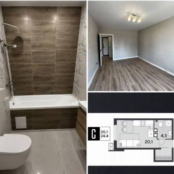 Продается 1-комнатная квартира, 21,2 м²