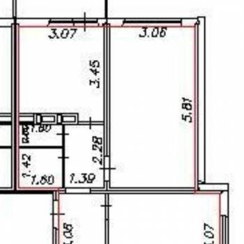 Продается 2-х комнатная квартира, 52,1 м²