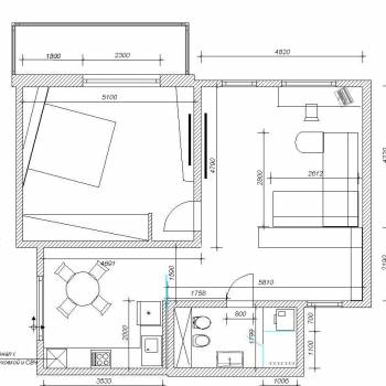 Продается 2-х комнатная квартира, 73,7 м²