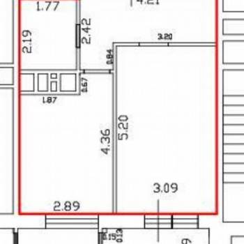 Продается 1-комнатная квартира, 38,8 м²