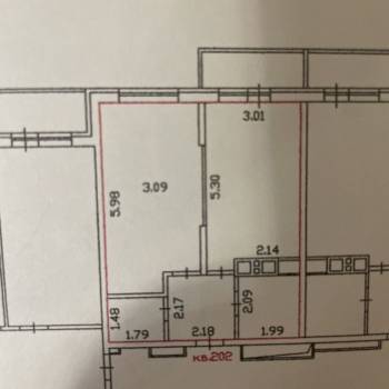 Продается 1-комнатная квартира, 43,9 м²